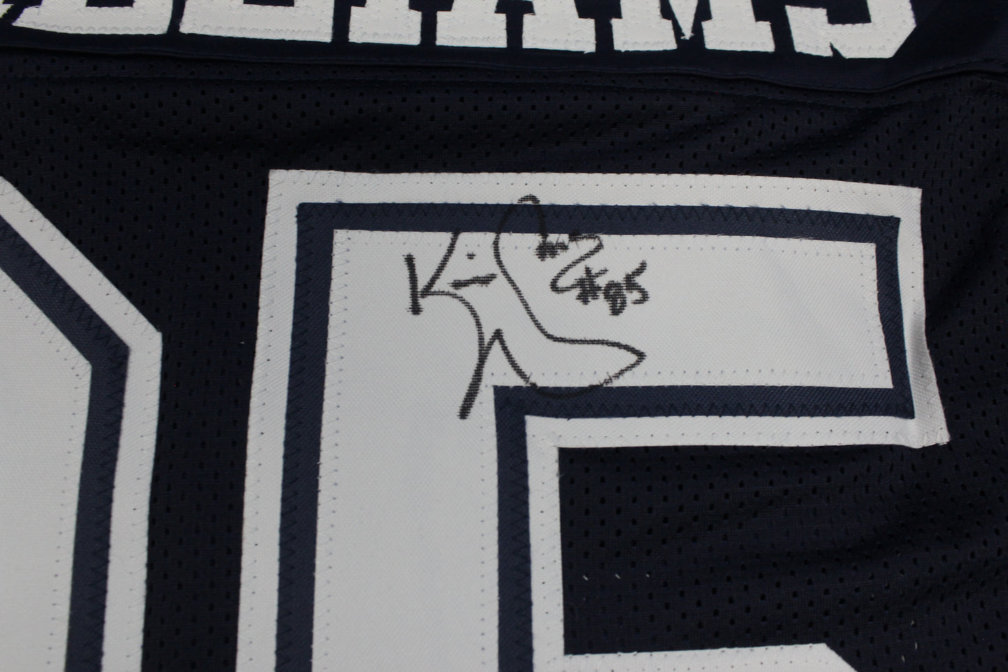 KEVIN WILLIAMS DALLAS COWBOYS SIGNED Blue JERSEY Hurricanes w/INSCs L JSA