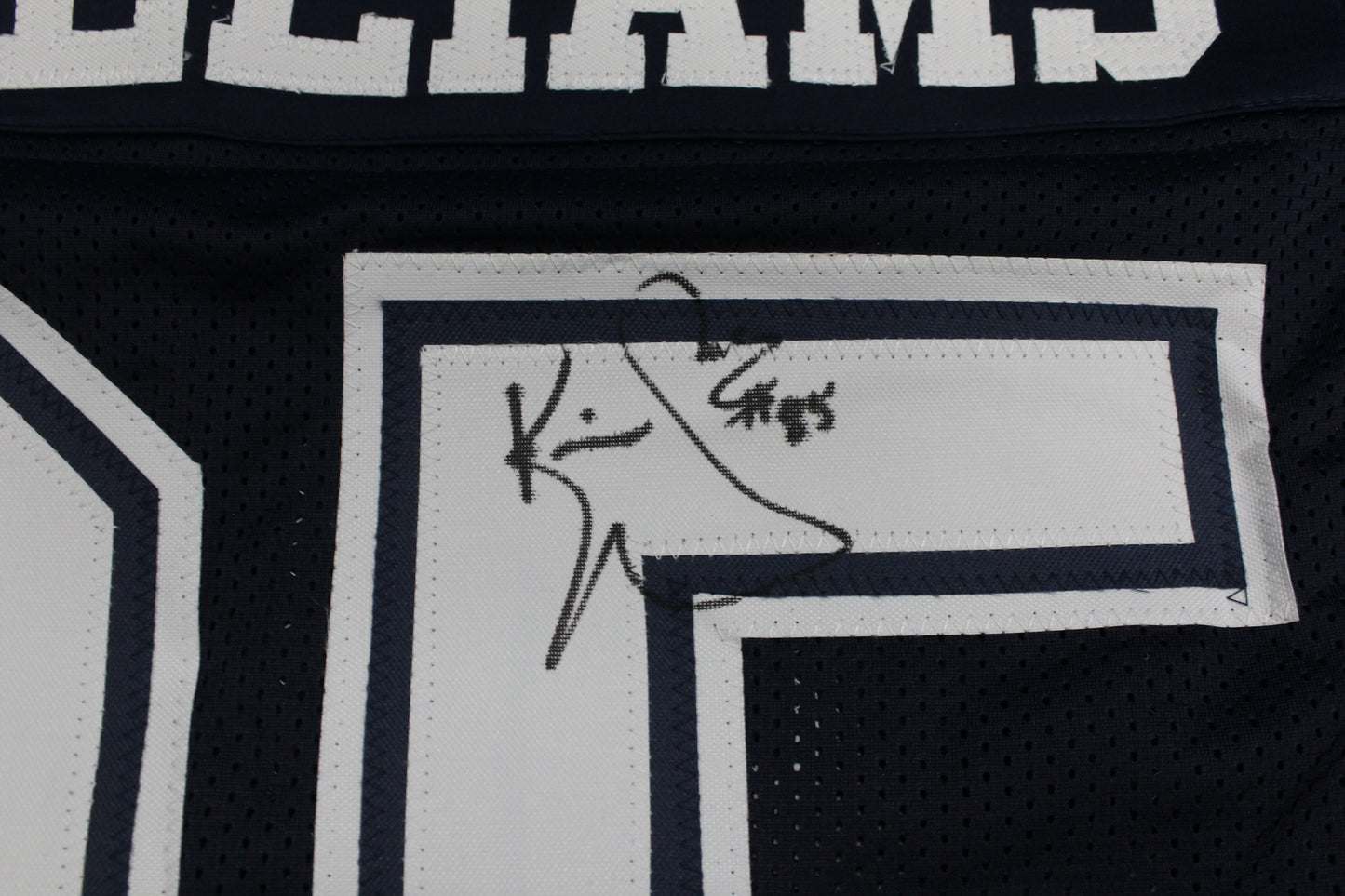 KEVIN WILLIAMS DALLAS COWBOYS SIGNED Blue JERSEY Hurricanes w/INSCs L JSA