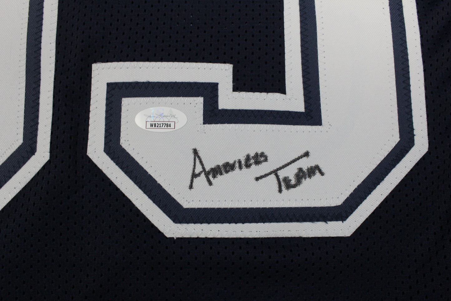 KEVIN WILLIAMS DALLAS COWBOYS SIGNED Blue JERSEY Hurricanes w/INSCs L JSA