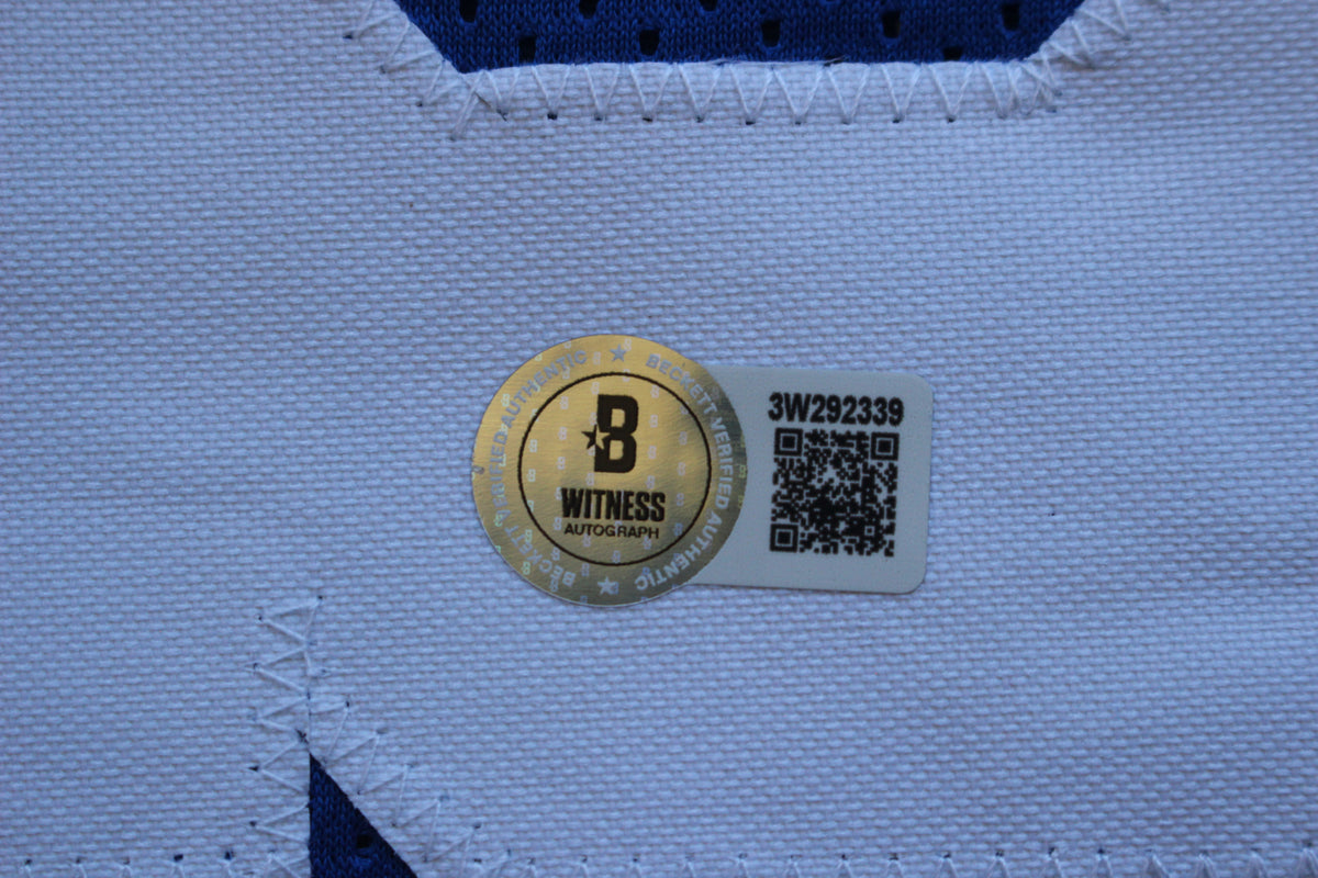 THOMAS HOLLYWOOD HENDERSON DALLAS COWBOYS SIGNED Throwback JERSEY BAS