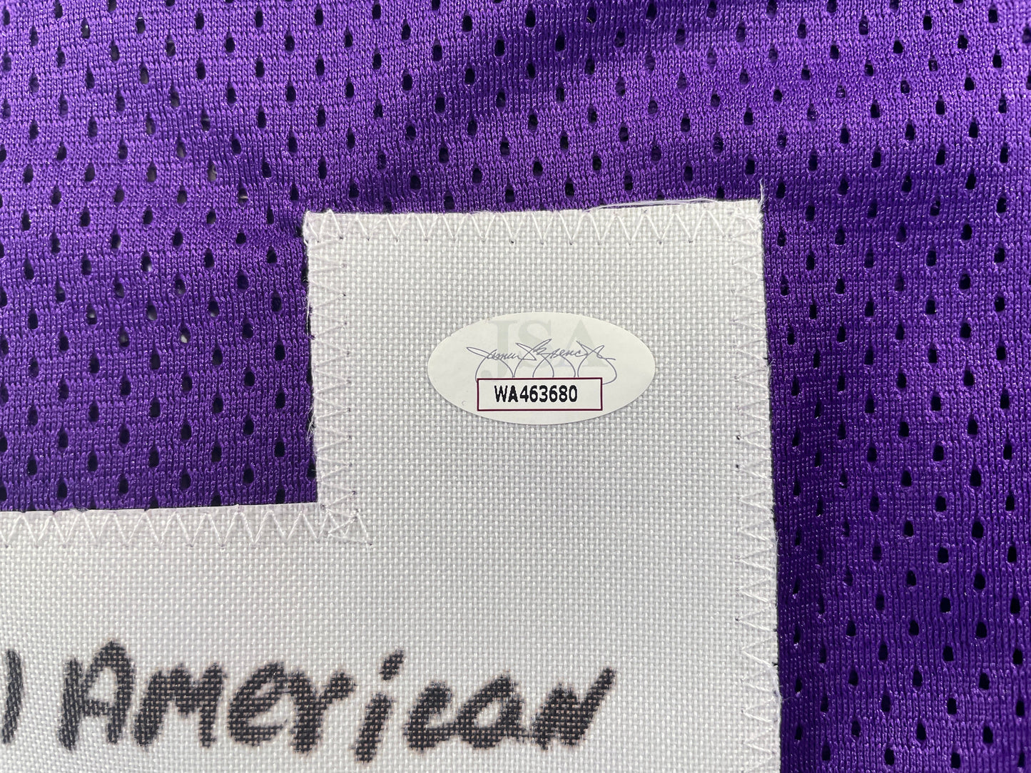 BOB LILLY TCU HORNED FROGS SIGNED JERSEY w/3INSC Dallas Cowboys JSA