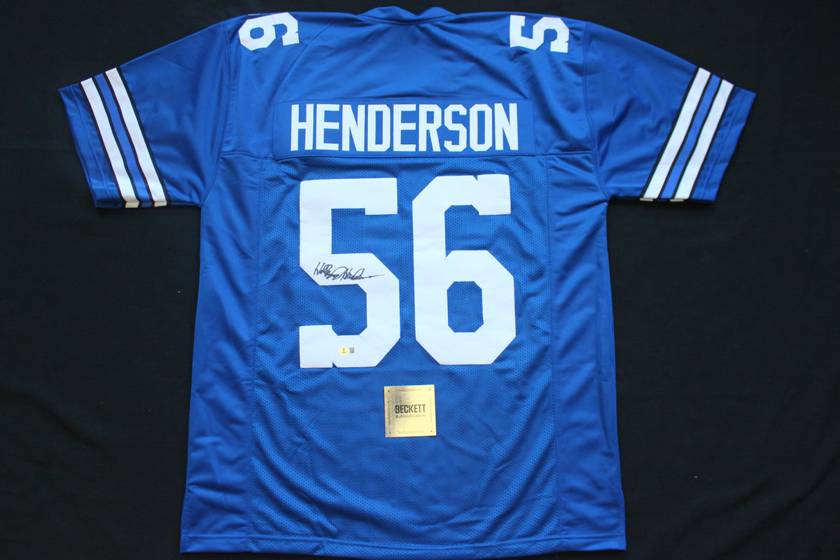 THOMAS HOLLYWOOD HENDERSON DALLAS COWBOYS SIGNED Throwback JERSEY BAS