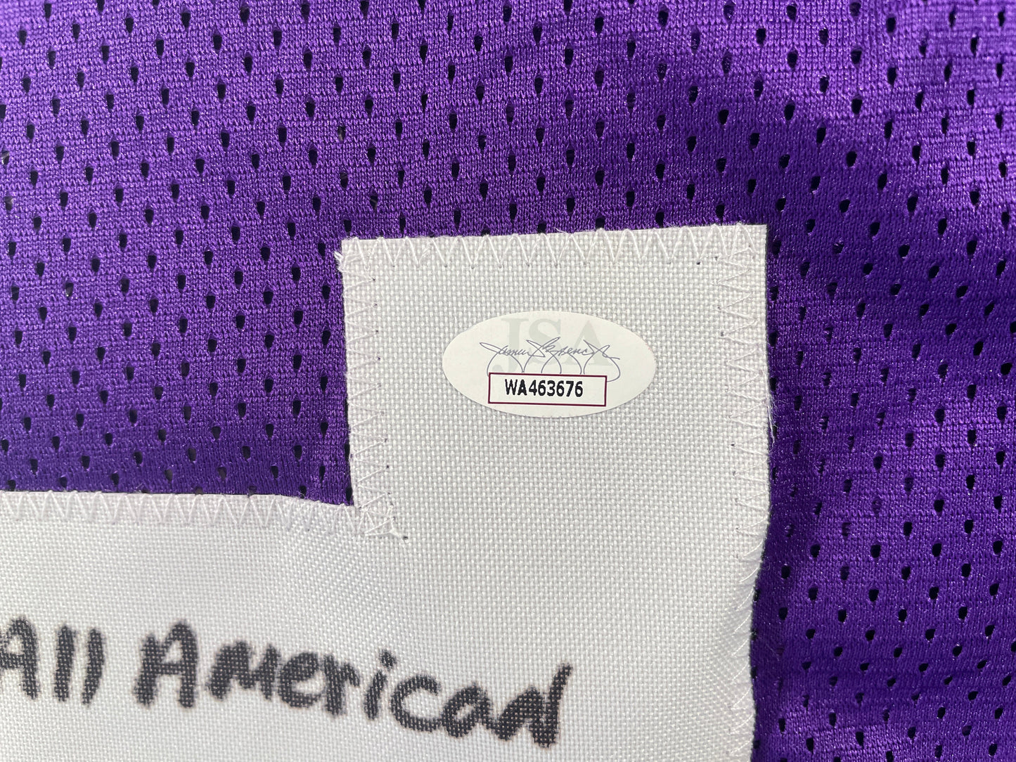 BOB LILLY TCU HORNED FROGS SIGNED JERSEY w/3INSC Dallas Cowboys JSA