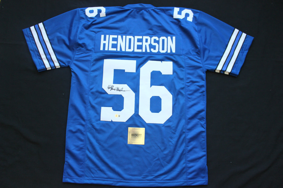 THOMAS HOLLYWOOD HENDERSON DALLAS COWBOYS SIGNED Throwback JERSEY BAS