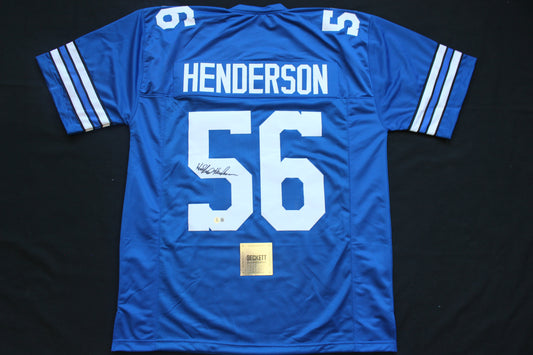 THOMAS HOLLYWOOD HENDERSON DALLAS COWBOYS SIGNED Throwback JERSEY BAS