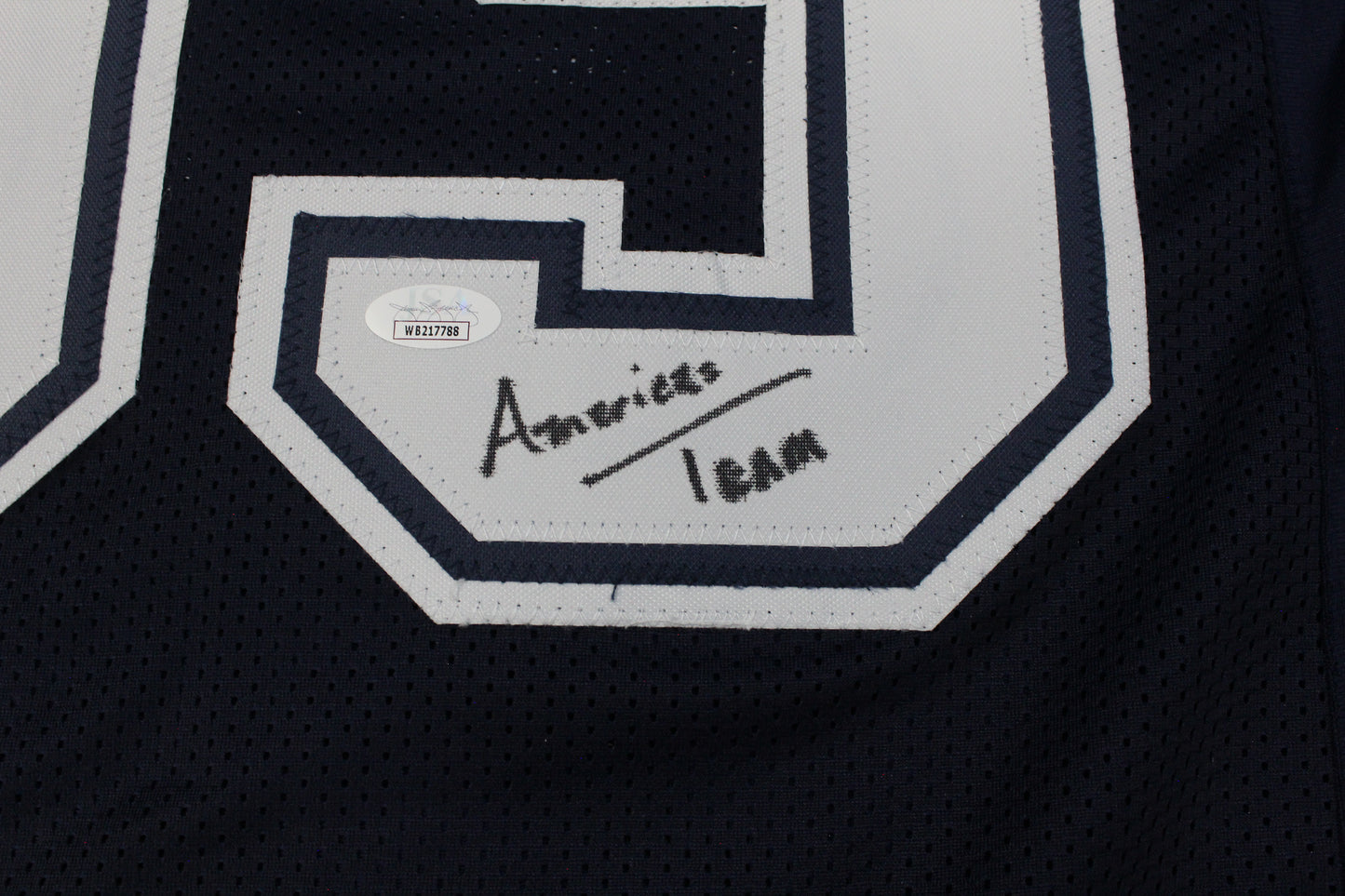 KEVIN WILLIAMS DALLAS COWBOYS SIGNED Blue JERSEY Hurricanes w/INSCs L JSA