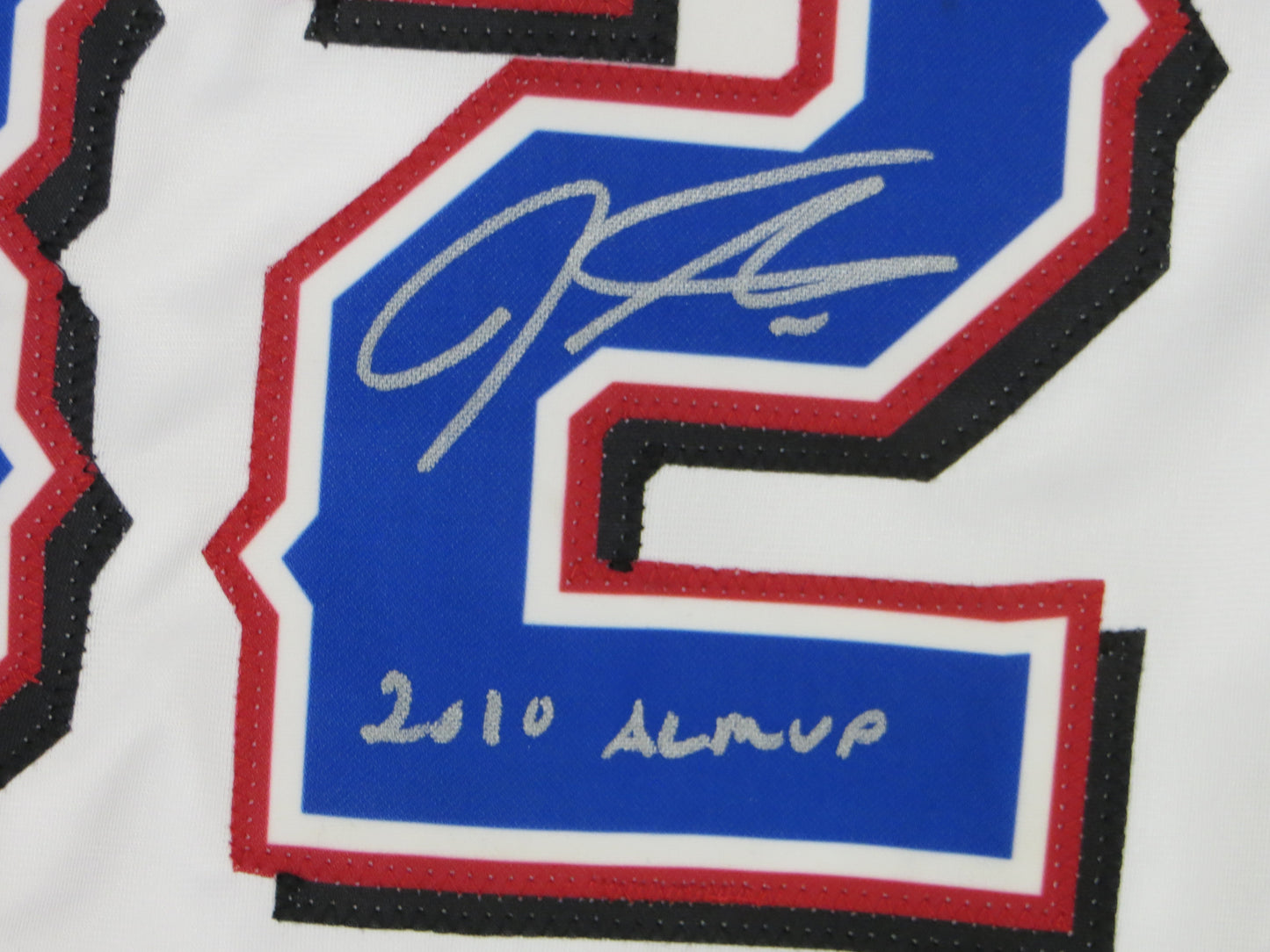 JOSH HAMILTON TEXAS RANGERS SIGNED WHITE JERSEY size XL w/ALMVP BAS COA