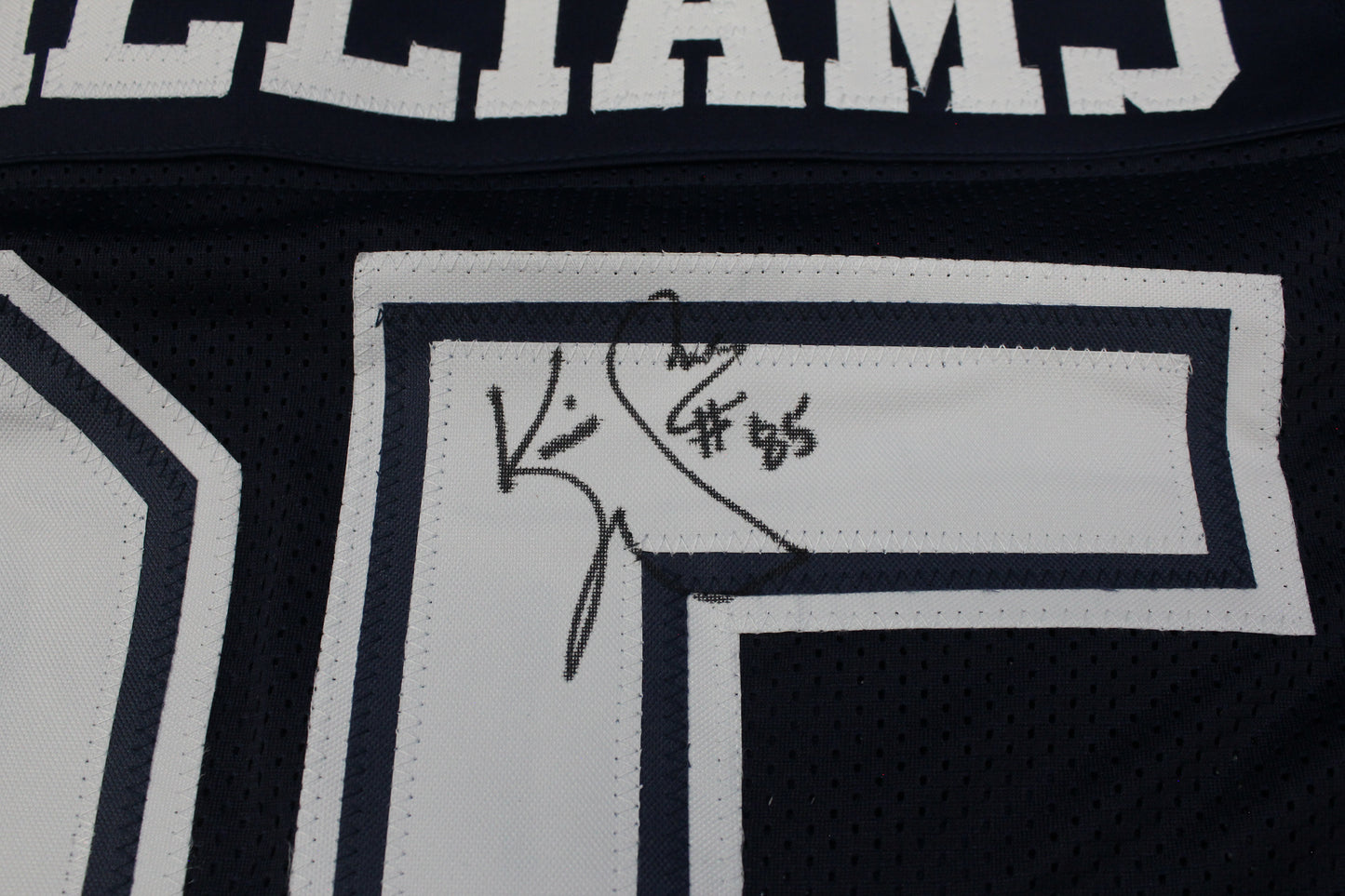 KEVIN WILLIAMS DALLAS COWBOYS SIGNED Blue JERSEY Hurricanes w/INSCs L JSA