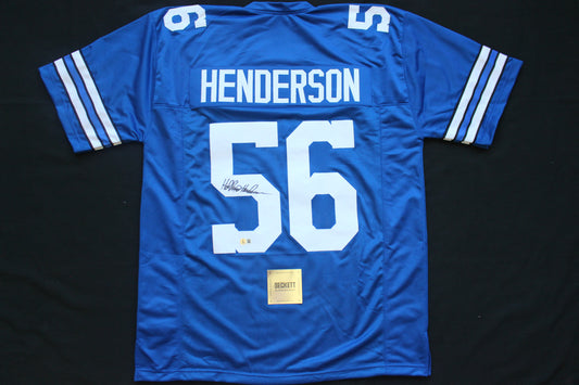 THOMAS HOLLYWOOD HENDERSON DALLAS COWBOYS SIGNED Throwback JERSEY BAS