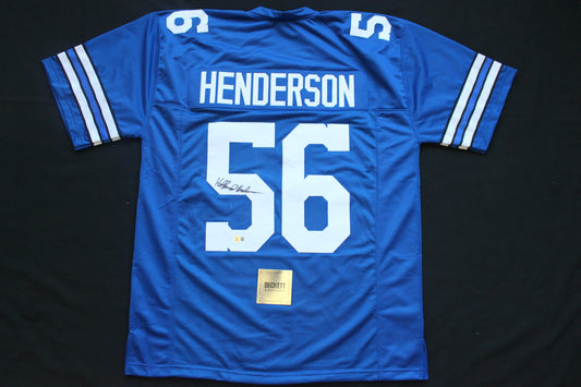 THOMAS HOLLYWOOD HENDERSON DALLAS COWBOYS SIGNED Throwback JERSEY BAS