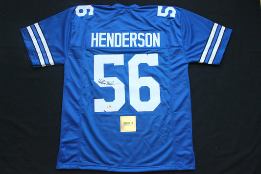 THOMAS HOLLYWOOD HENDERSON DALLAS COWBOYS SIGNED Throwback JERSEY BAS