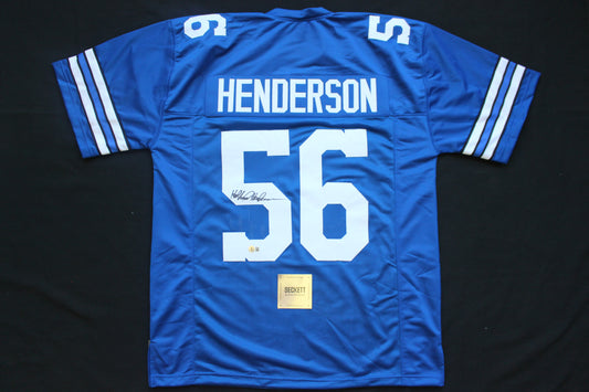 THOMAS HOLLYWOOD HENDERSON DALLAS COWBOYS SIGNED Throwback JERSEY BAS