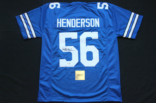 THOMAS HOLLYWOOD HENDERSON DALLAS COWBOYS SIGNED Throwback JERSEY BAS