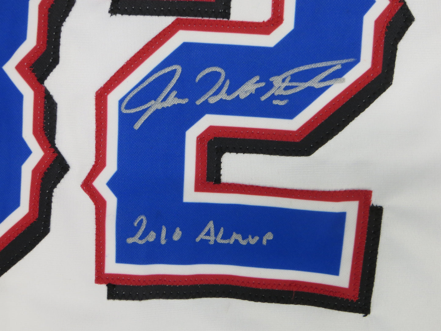 JOSH HAMILTON TEXAS RANGERS SIGNED WHITE JERSEY size XL w/ALMVP BAS COA