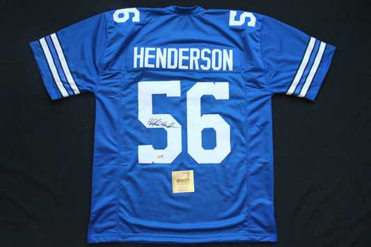 THOMAS HOLLYWOOD HENDERSON DALLAS COWBOYS SIGNED Throwback JERSEY BAS