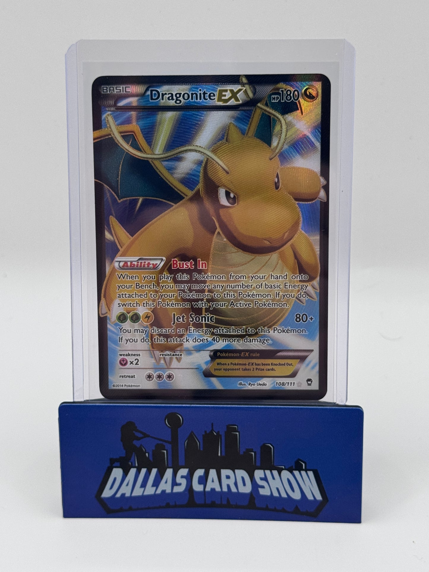 2014 Pokemon - Dragonite EX (Full Art) - 108/111 XY Evolutions LP