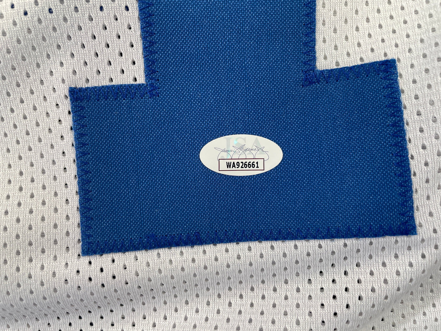 BOB LILLY DALLAS COWBOYS SIGNED STAT FOOTBALL JERSEY w/HOF JSA