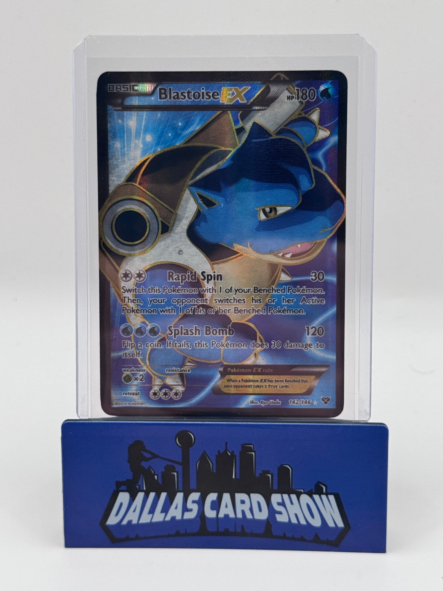 2014 Pokemon - Blastoise EX (Full Art) - 142/146 XY Base Set LP