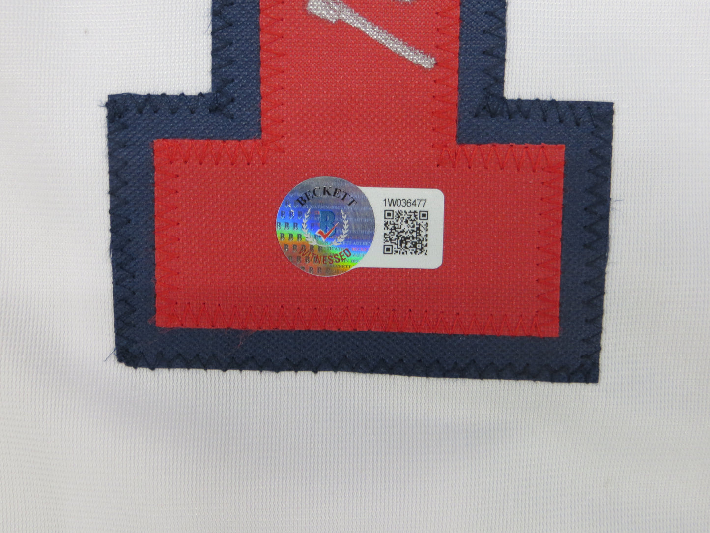 MICHAEL YOUNG TEXAS RANGERS USA BASEBALL SIGNED JERSEY w/INSC BAS