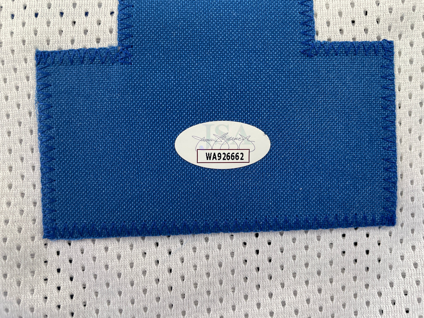 BOB LILLY DALLAS COWBOYS SIGNED STAT FOOTBALL JERSEY w/HOF JSA