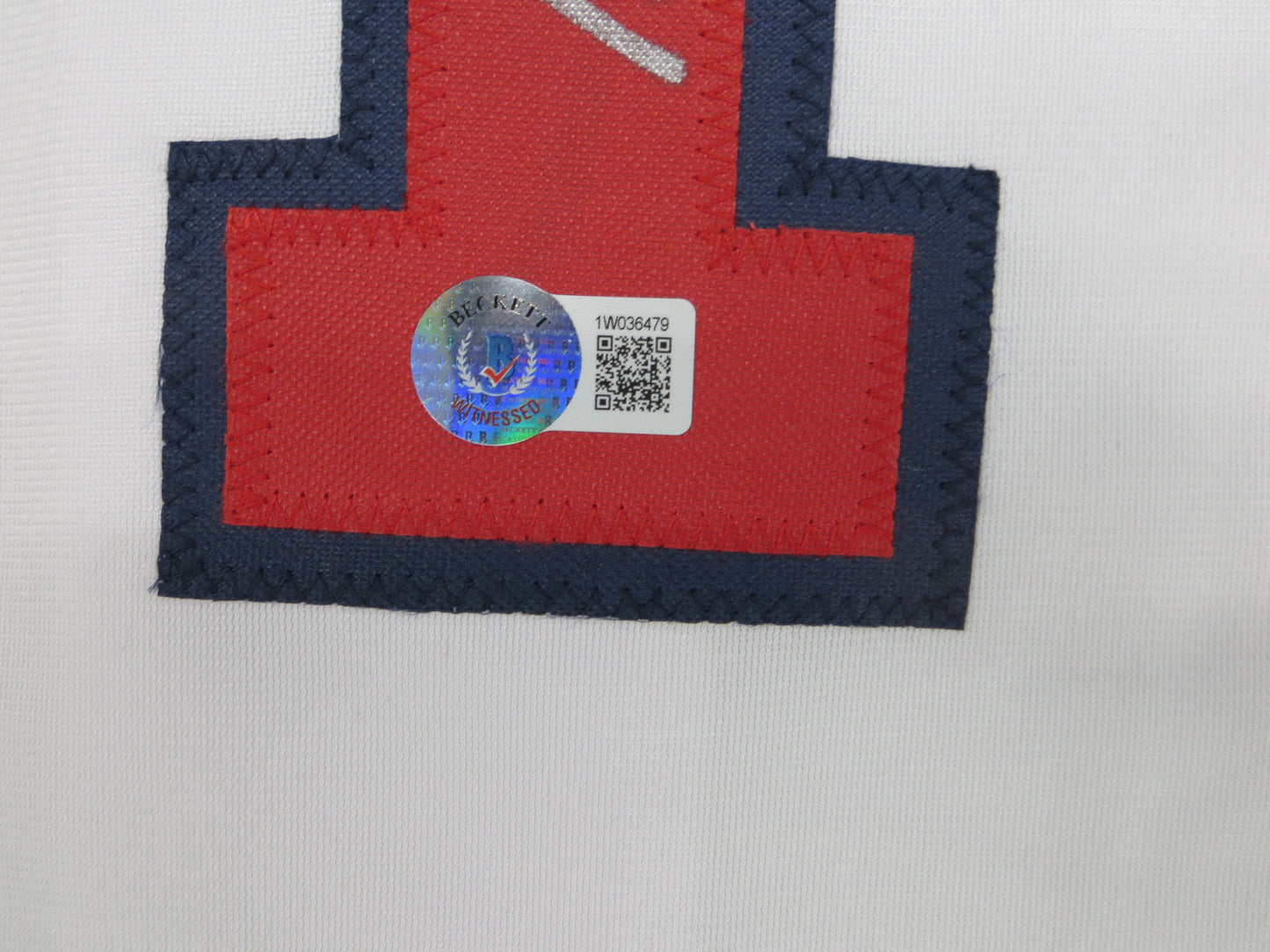 MICHAEL YOUNG TEXAS RANGERS USA BASEBALL SIGNED JERSEY w/INSC BAS