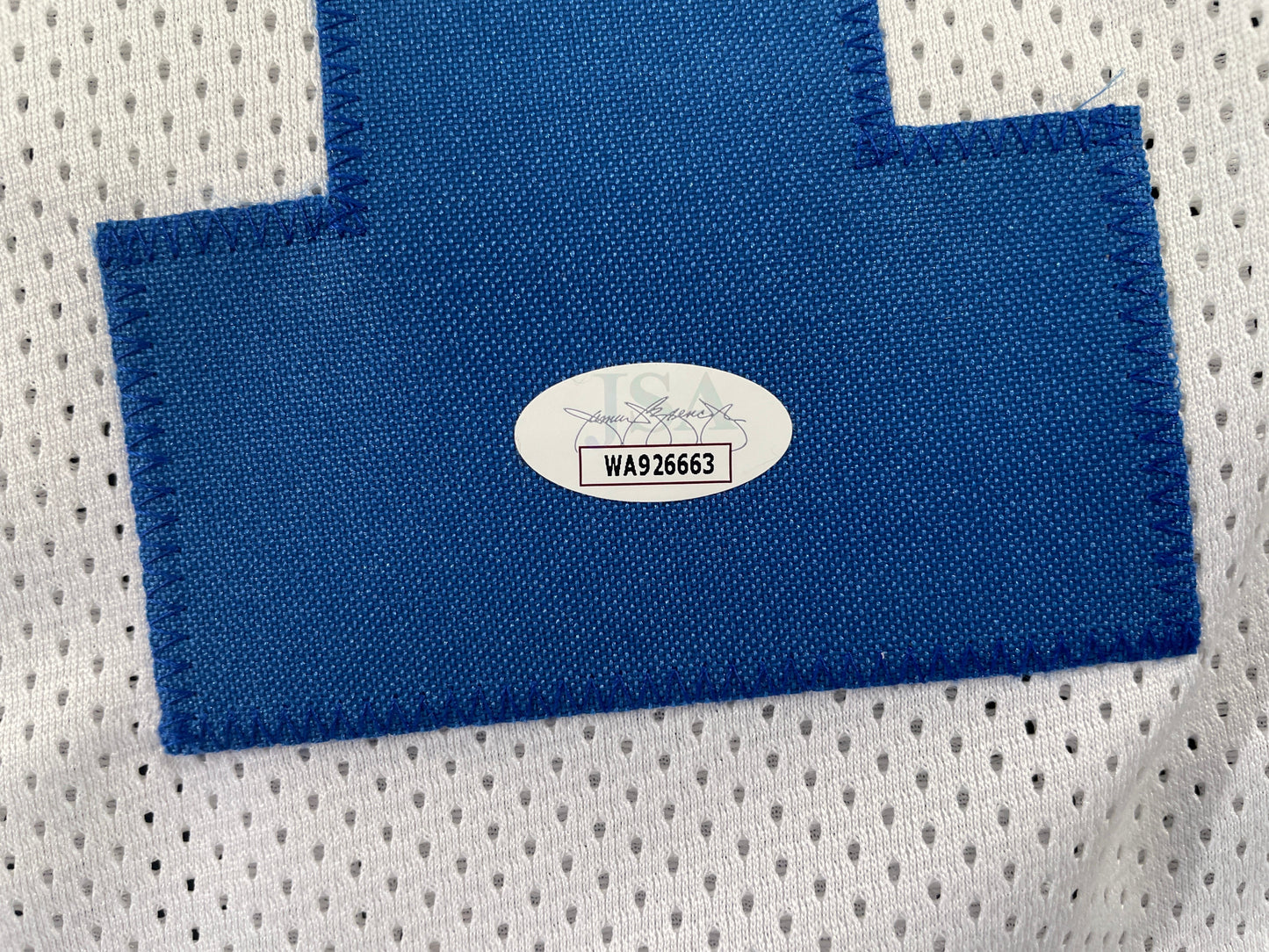 BOB LILLY DALLAS COWBOYS SIGNED STAT FOOTBALL JERSEY w/HOF JSA