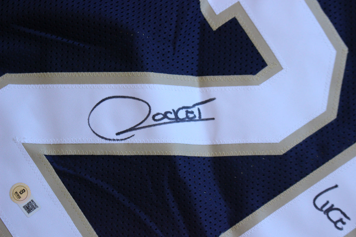 RAGHIB ROCKET ISMAIL NOTRE DAME FIGHTING IRISH SIGNED JERSEY wLIKEACHAMP BAS