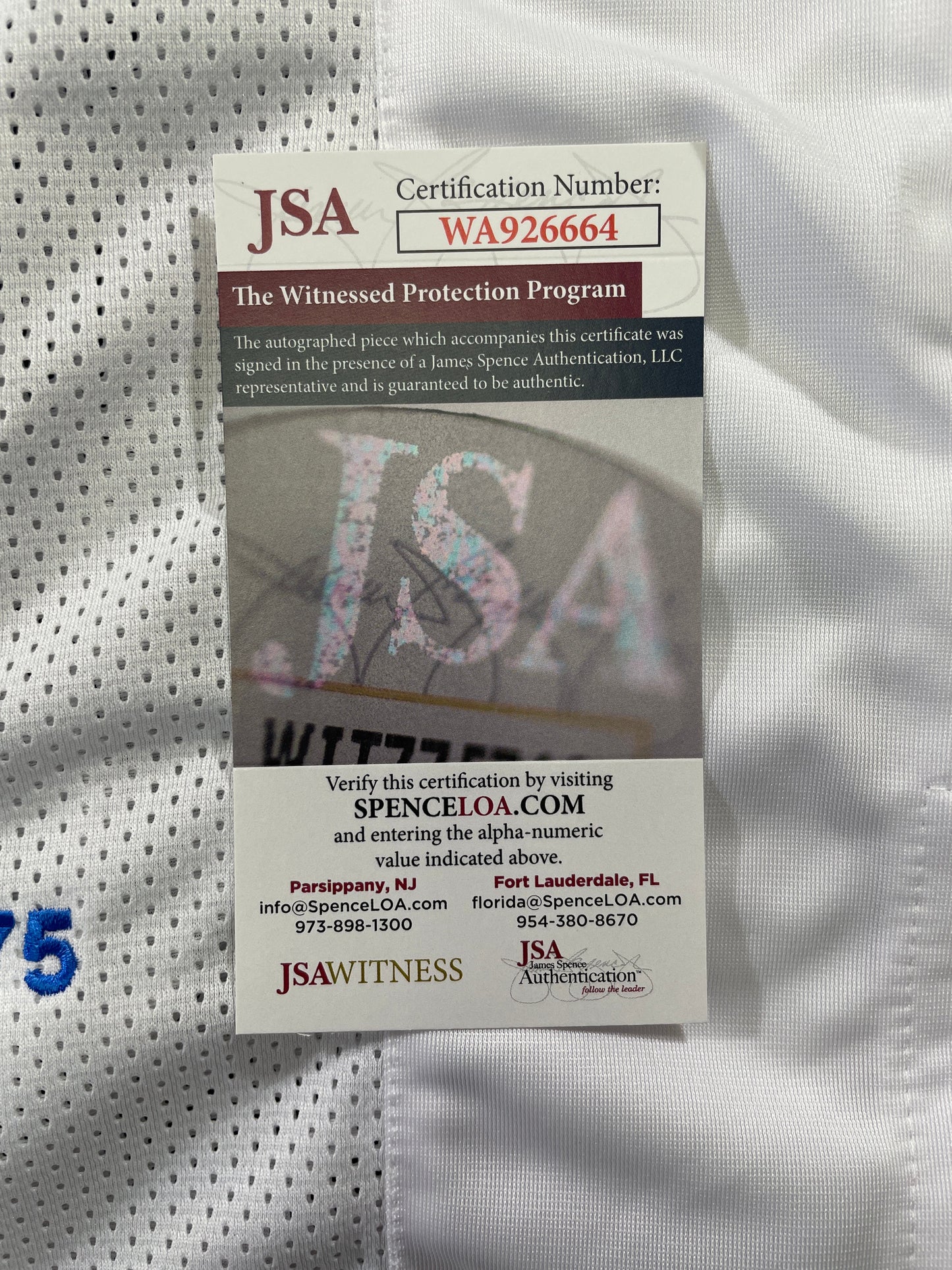 BOB LILLY DALLAS COWBOYS SIGNED STAT FOOTBALL JERSEY w/HOF JSA