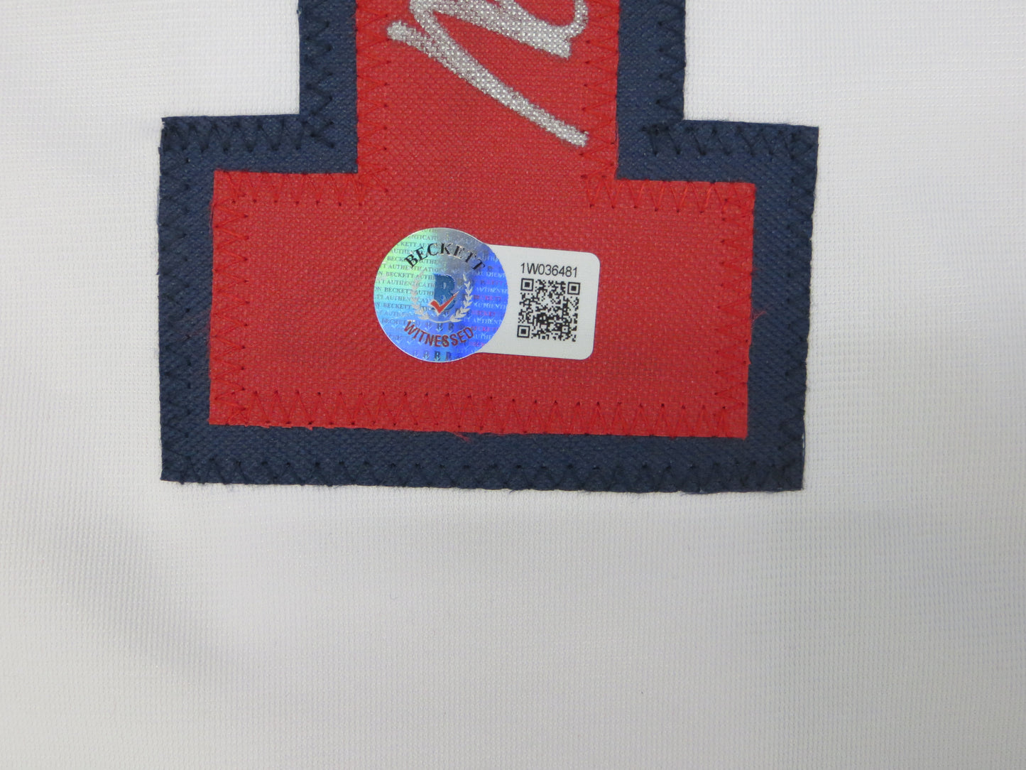 MICHAEL YOUNG TEXAS RANGERS USA BASEBALL SIGNED JERSEY w/INSC BAS