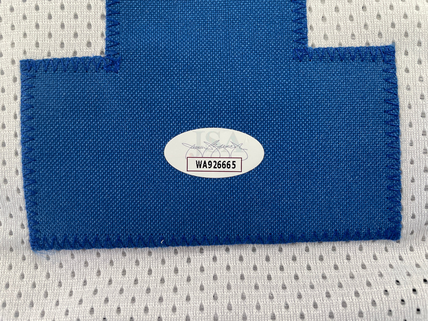 BOB LILLY DALLAS COWBOYS SIGNED STAT FOOTBALL JERSEY w/HOF JSA