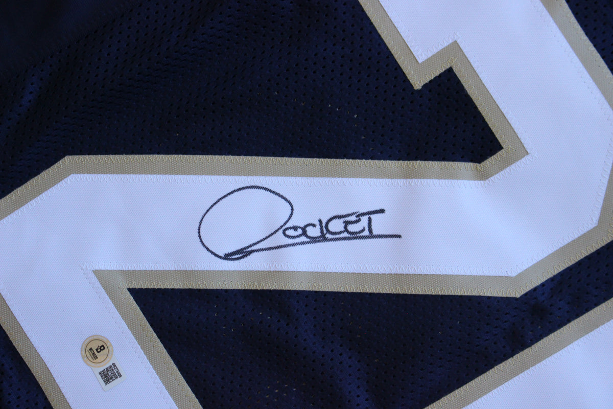 RAGHIB ROCKET ISMAIL NOTRE DAME FIGHTING IRISH SIGNED JERSEY w90ALLAMER BAS