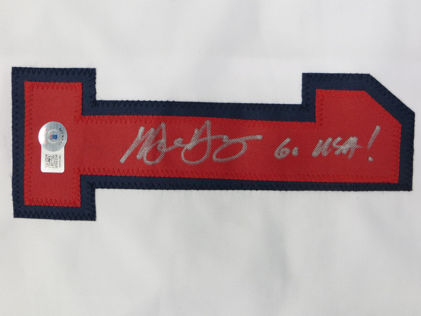 MICHAEL YOUNG TEXAS RANGERS USA BASEBALL SIGNED JERSEY w/INSC BAS