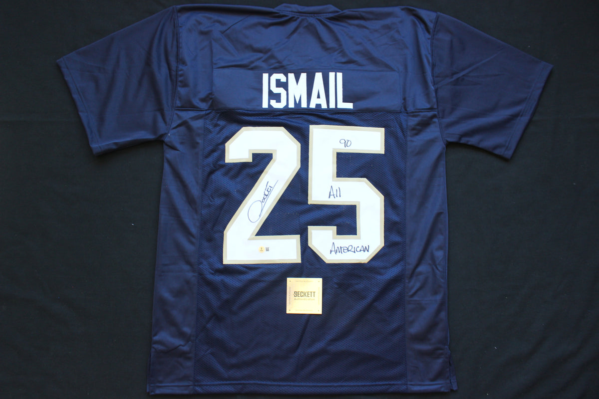 RAGHIB ROCKET ISMAIL NOTRE DAME FIGHTING IRISH SIGNED JERSEY w90ALLAMER BAS