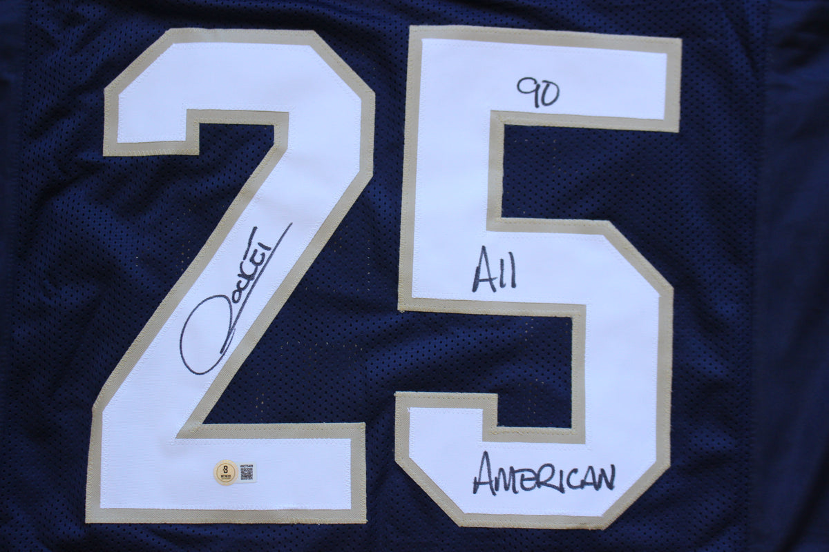 RAGHIB ROCKET ISMAIL NOTRE DAME FIGHTING IRISH SIGNED JERSEY w90ALLAMER BAS