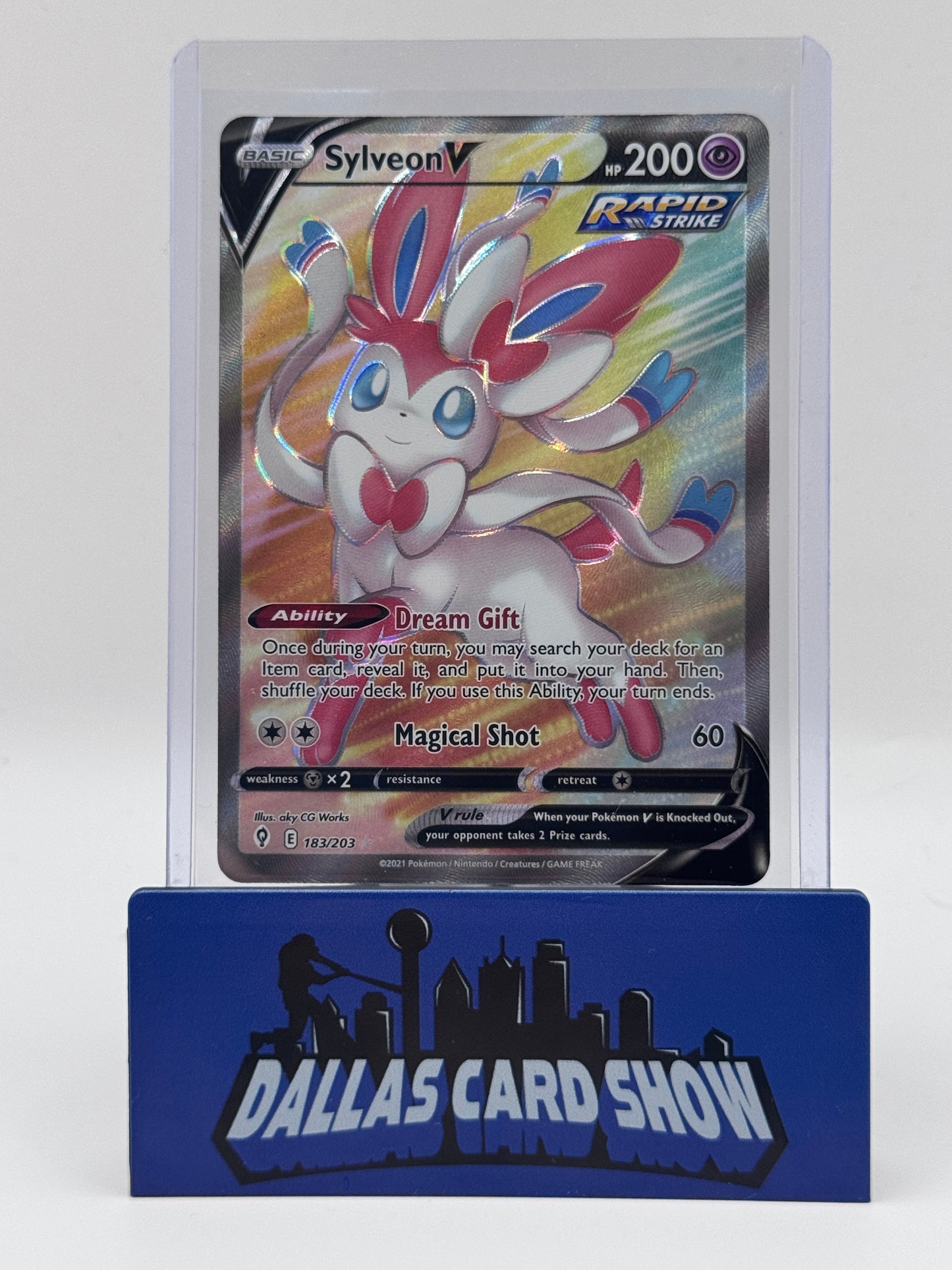 2021 Pokemon - Sylveon ex (Full Art) - 183/203 Evolving Skies NM