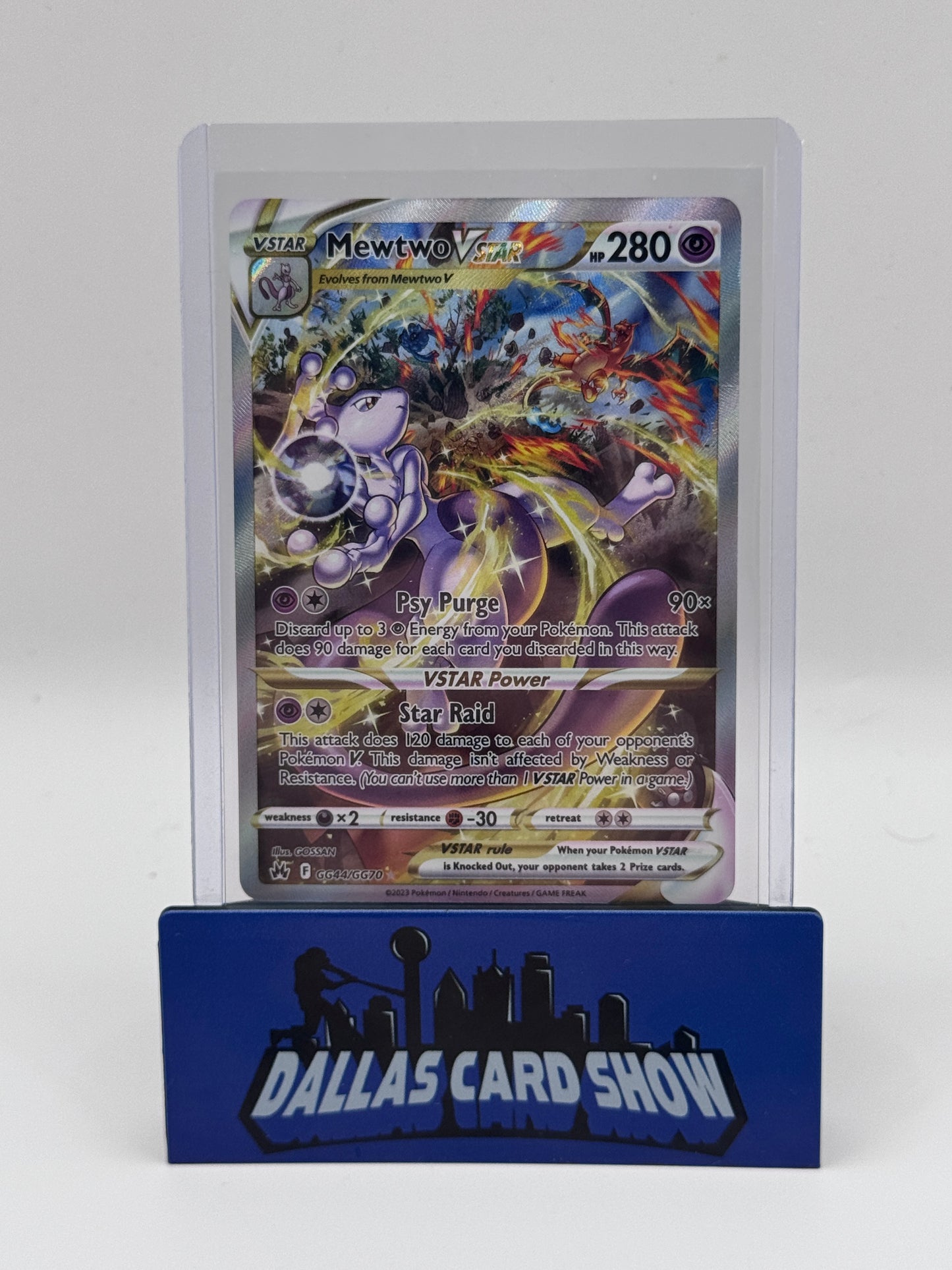 2023 Pokemon - Mewtwo VSTAR (Galarian Gallery) - GG44/GG70 Crown Zenith NM