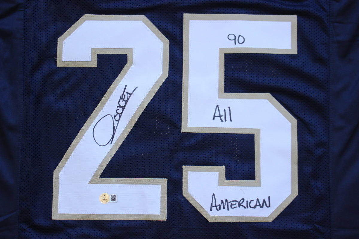 RAGHIB ROCKET ISMAIL NOTRE DAME FIGHTING IRISH SIGNED JERSEY w90ALLAMER BAS
