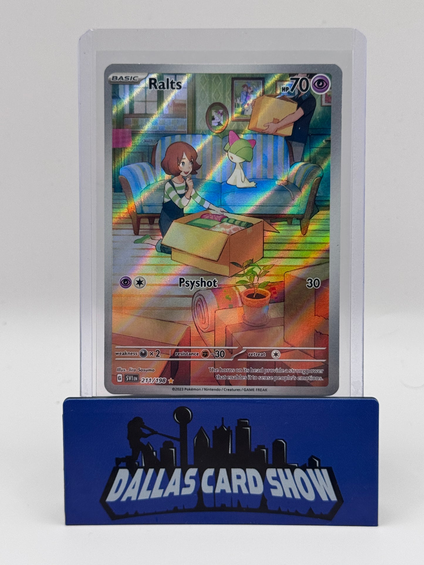 2023 Pokemon - Ralts (Illustration Rare) - 211/198 Scarlet & Violet Base Set LP