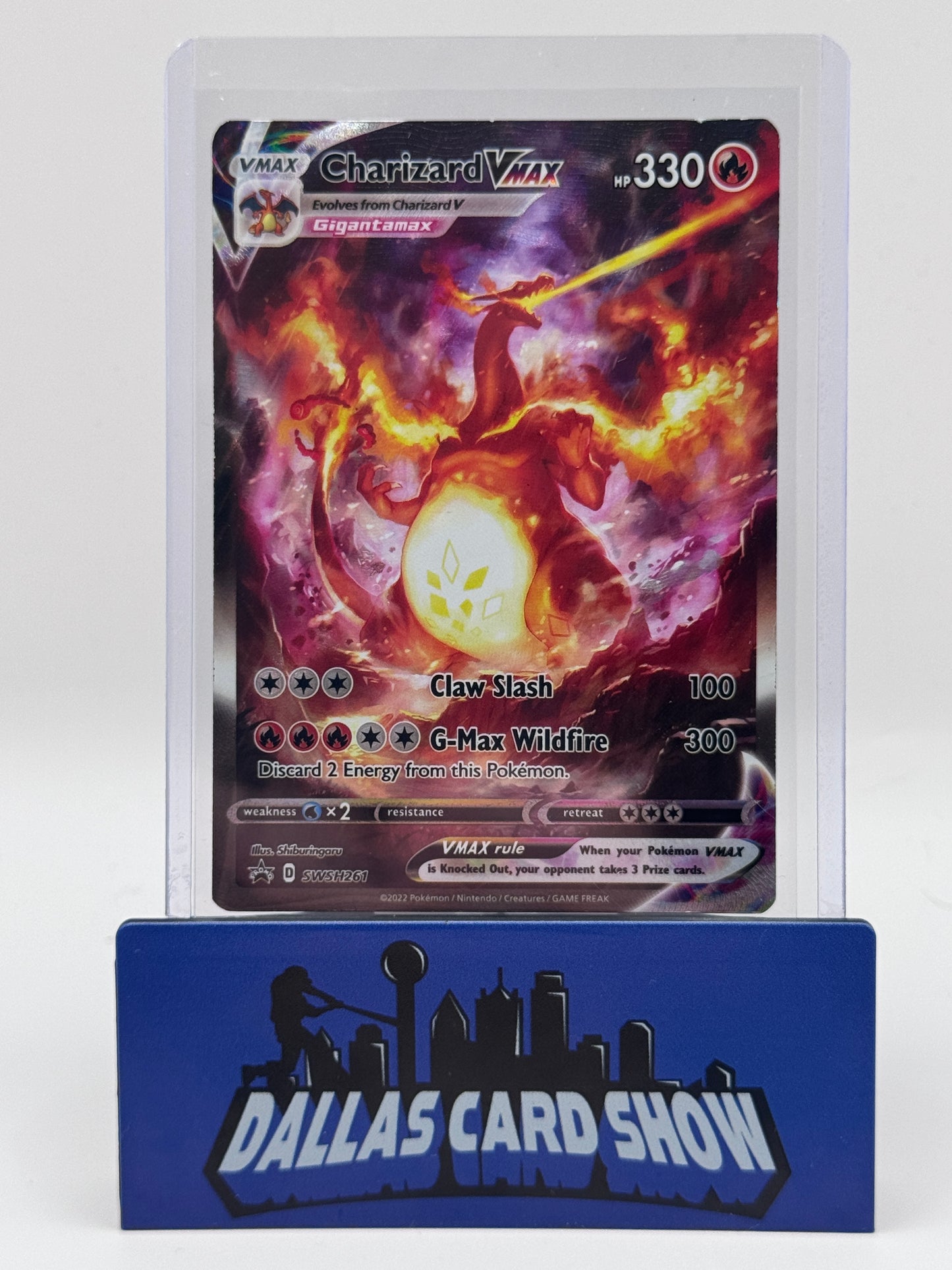 2022 Pokemon - Charizard VMAX (Promo) - SWSH261 UPC Promo DMG'd