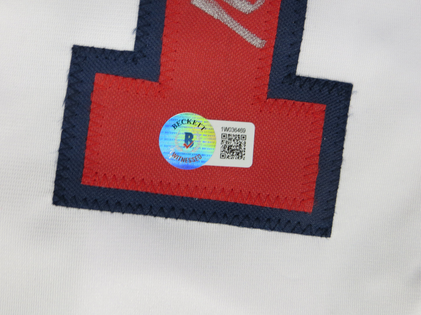 MICHAEL YOUNG TEXAS RANGERS USA BASEBALL SIGNED JERSEY w/INSC BAS