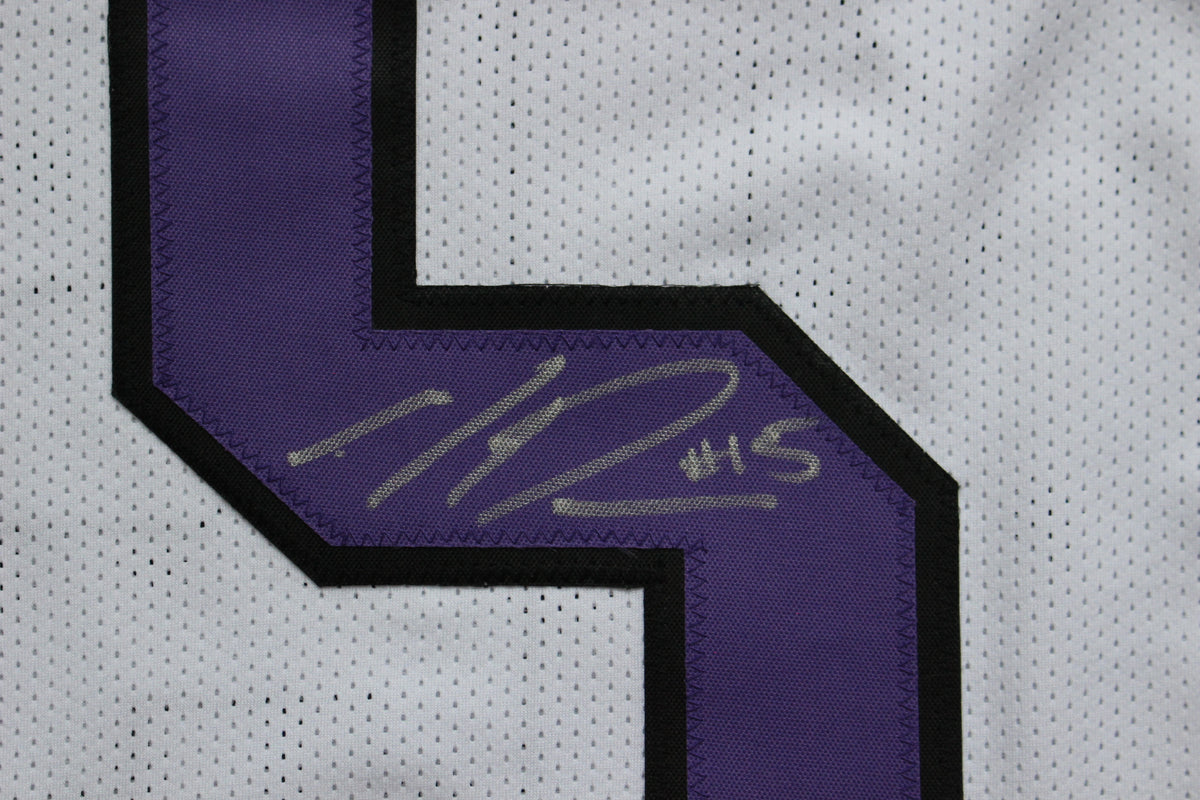 MAX DUGGAN TCU HORNED FROGS SIGNED White JERSEY BAS