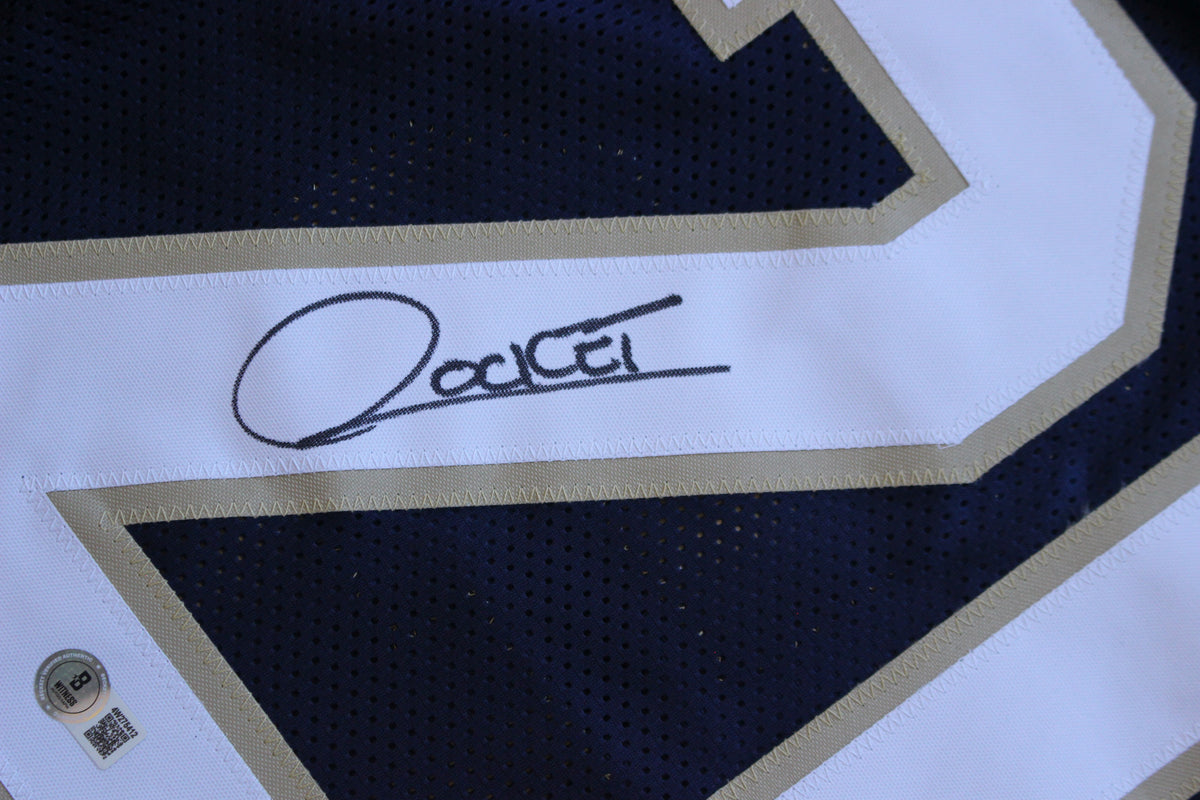 RAGHIB ROCKET ISMAIL NOTRE DAME FIGHTING IRISH SIGNED JERSEY w90ALLAMER BAS