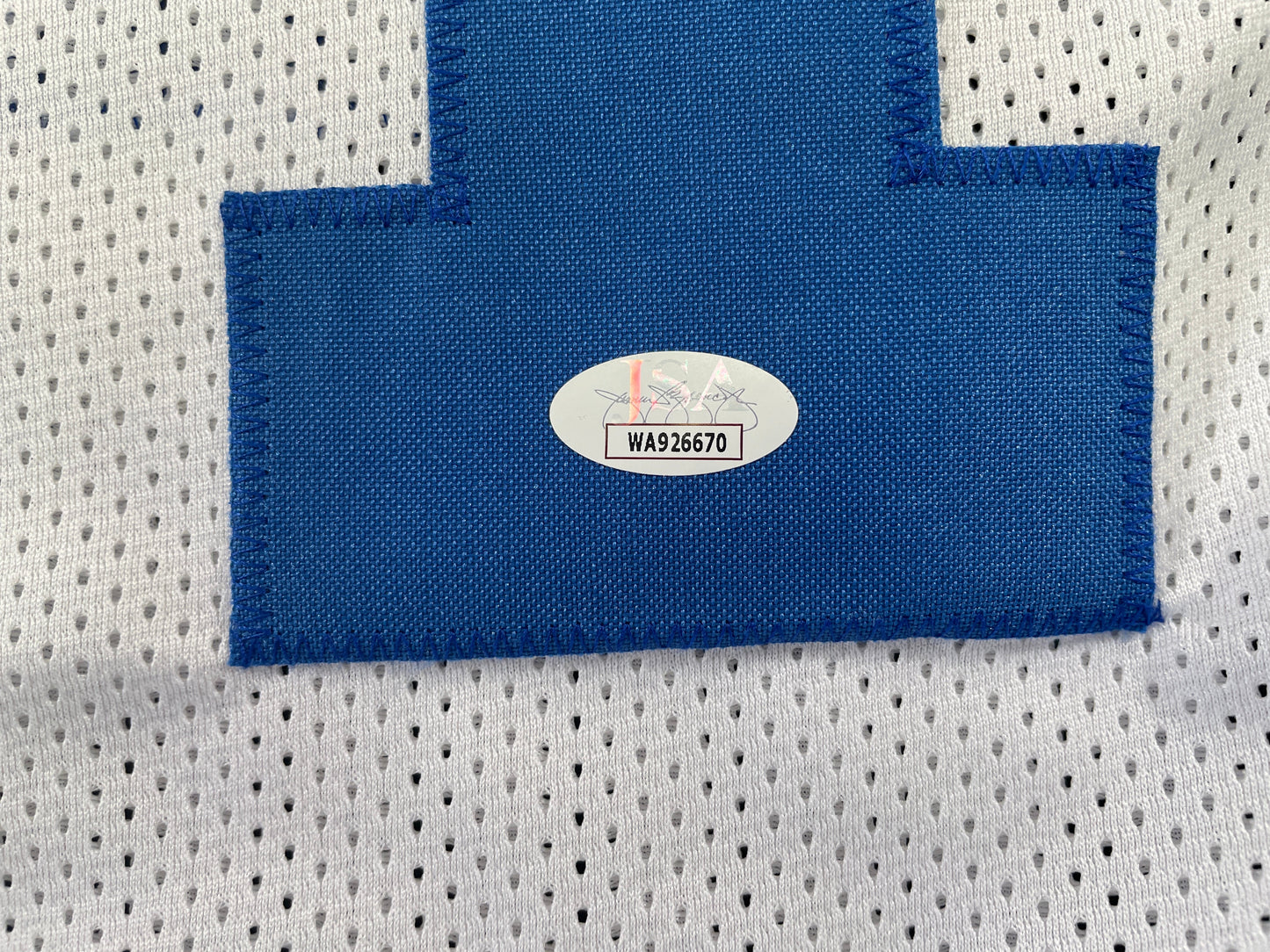 BOB LILLY DALLAS COWBOYS SIGNED STAT FOOTBALL JERSEY w/HOF JSA