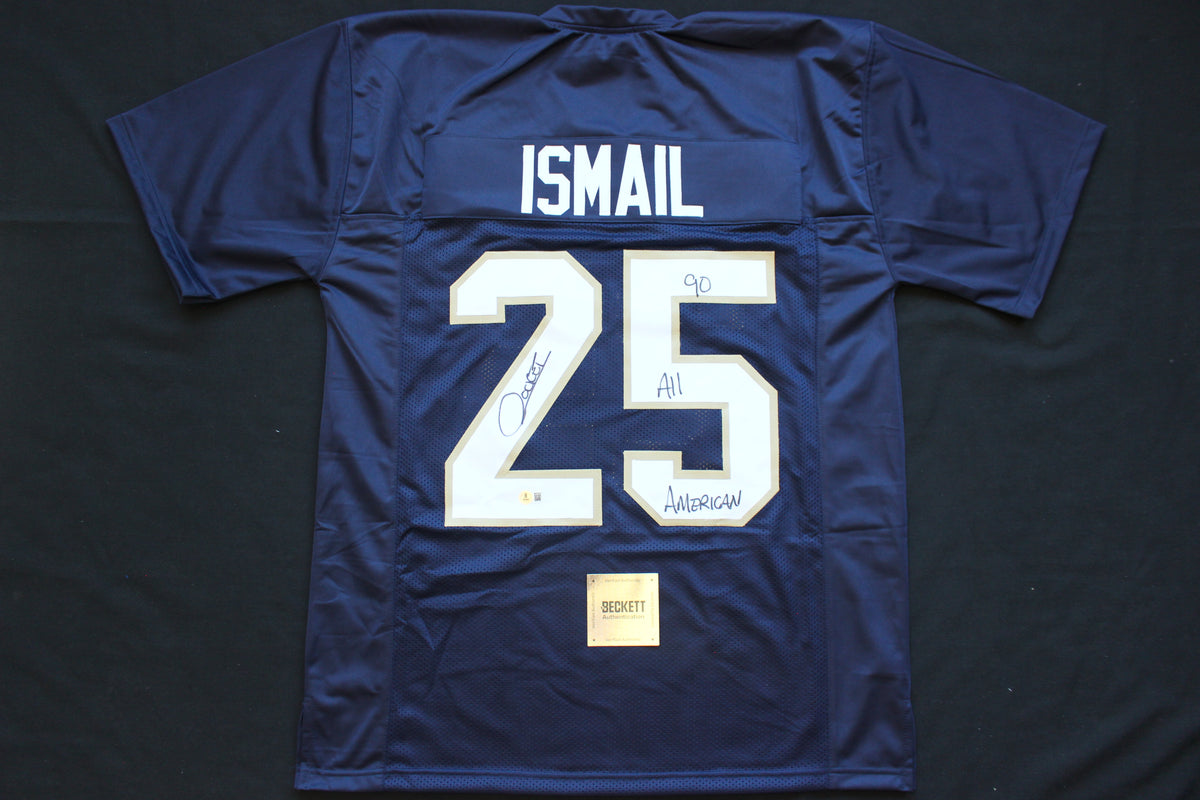 RAGHIB ROCKET ISMAIL NOTRE DAME FIGHTING IRISH SIGNED JERSEY w90ALLAMER BAS