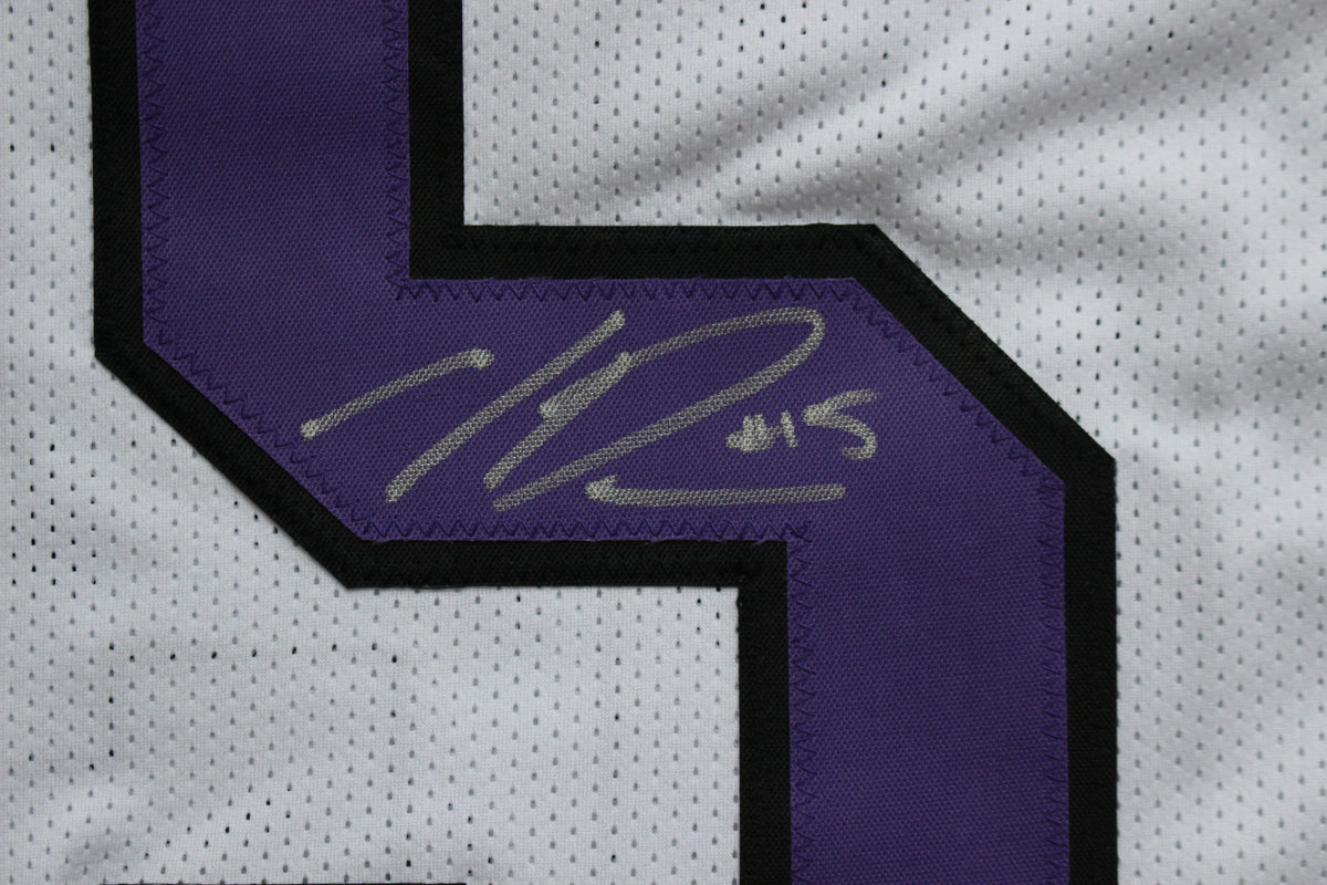 MAX DUGGAN TCU HORNED FROGS SIGNED White JERSEY BAS