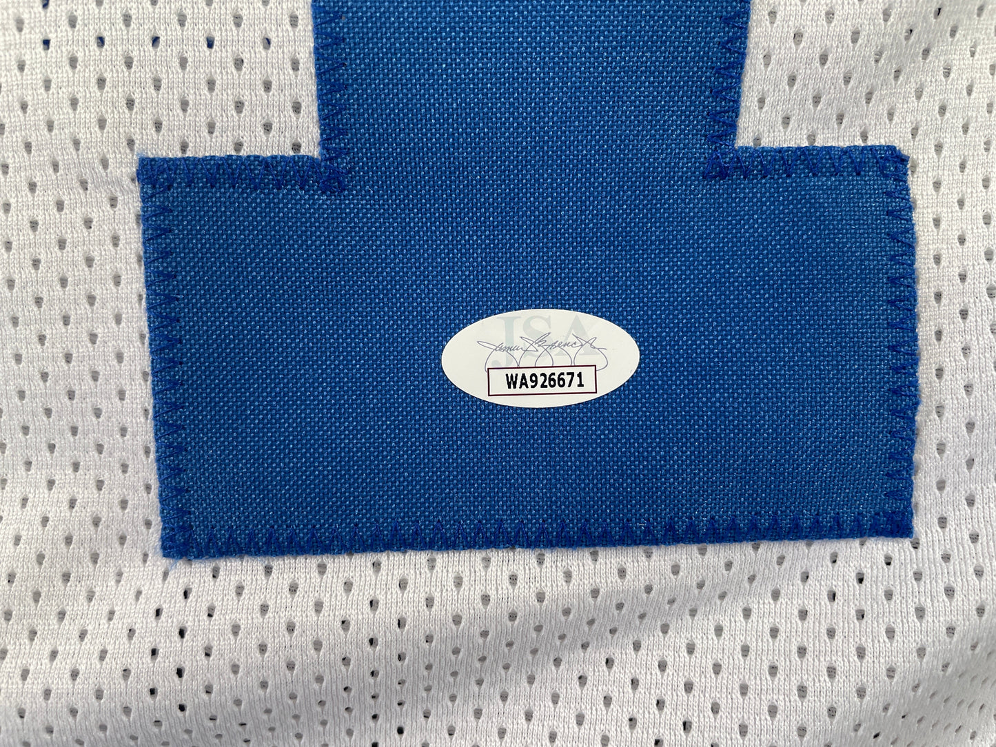 BOB LILLY DALLAS COWBOYS SIGNED STAT FOOTBALL JERSEY w/HOF JSA