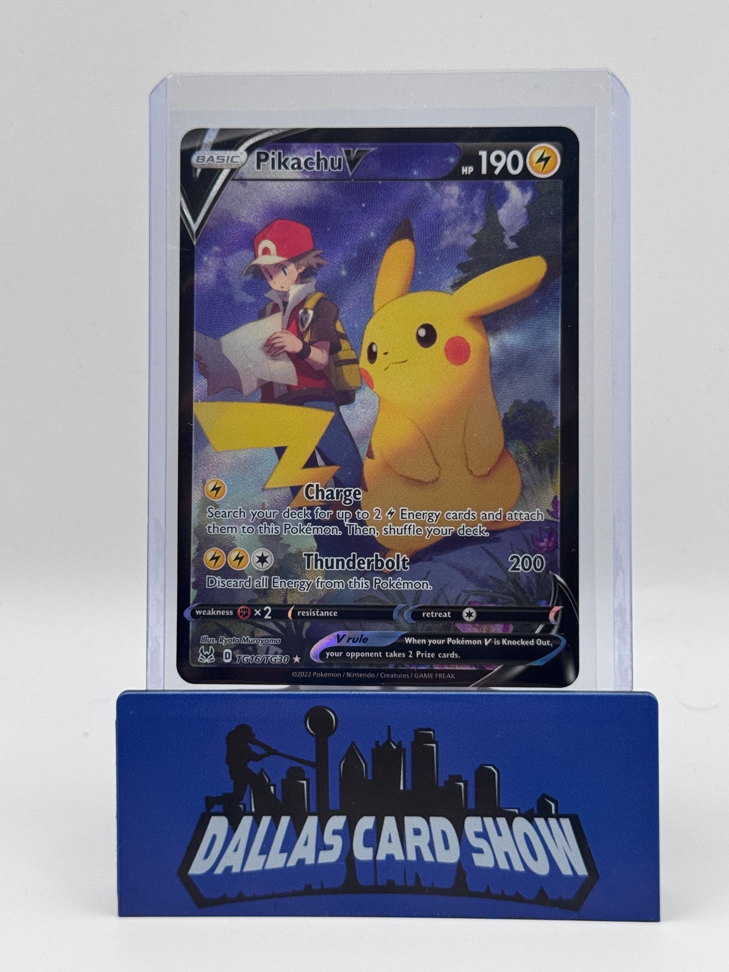 2022 Pokemon - Pikachu V (Trainer Gallery) - TG16/TG30 Lost Origin NM