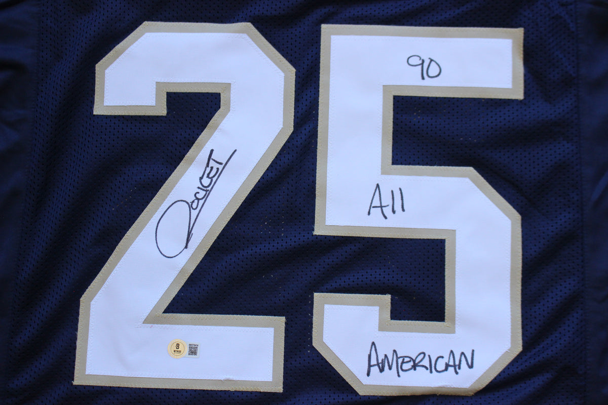 RAGHIB ROCKET ISMAIL NOTRE DAME FIGHTING IRISH SIGNED JERSEY w90ALLAMER BAS