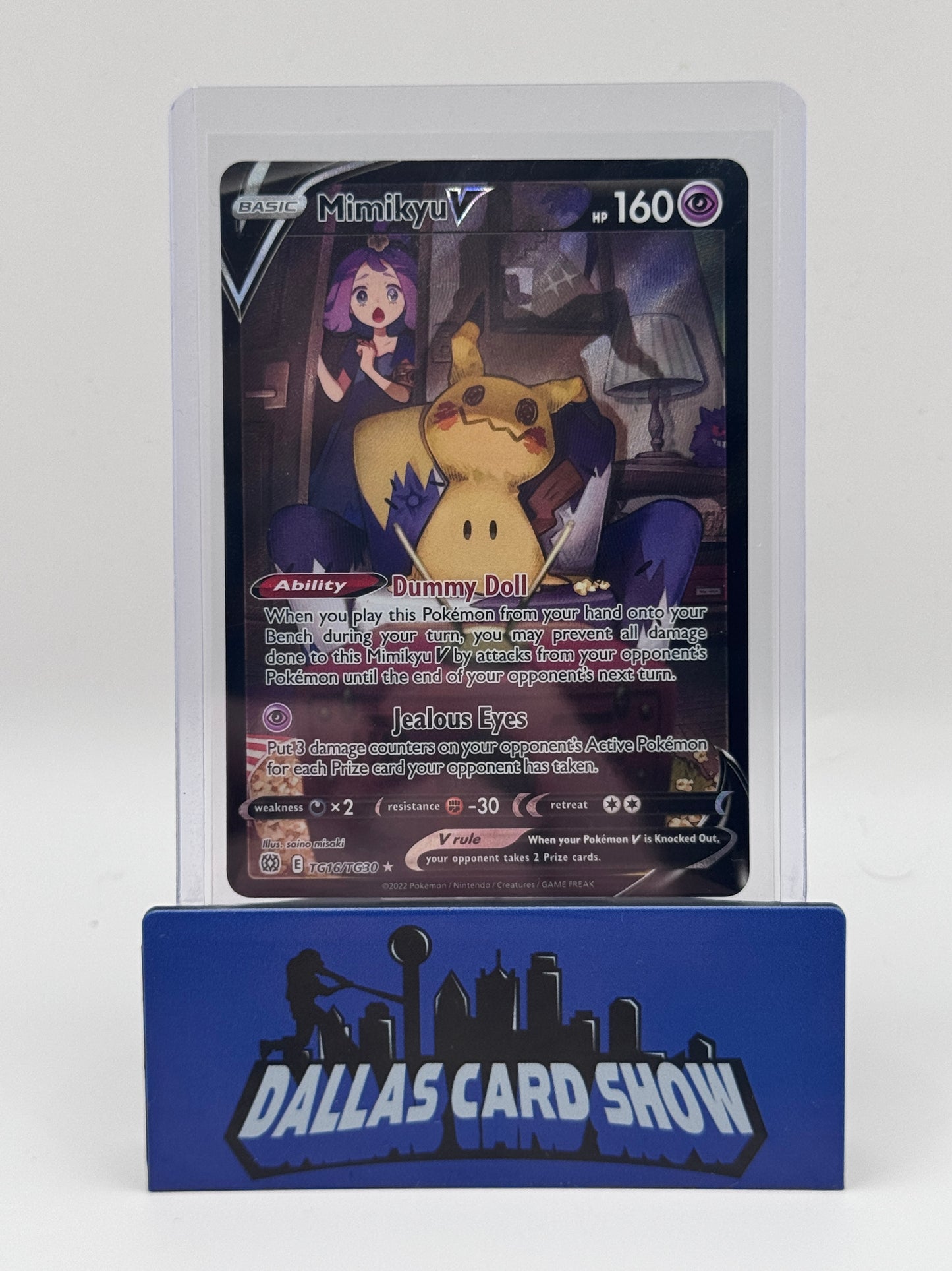 2022 Pokemon - Mimikyu V (Trainer Gallery) - TG16/TG30 Brilliant Stars NM