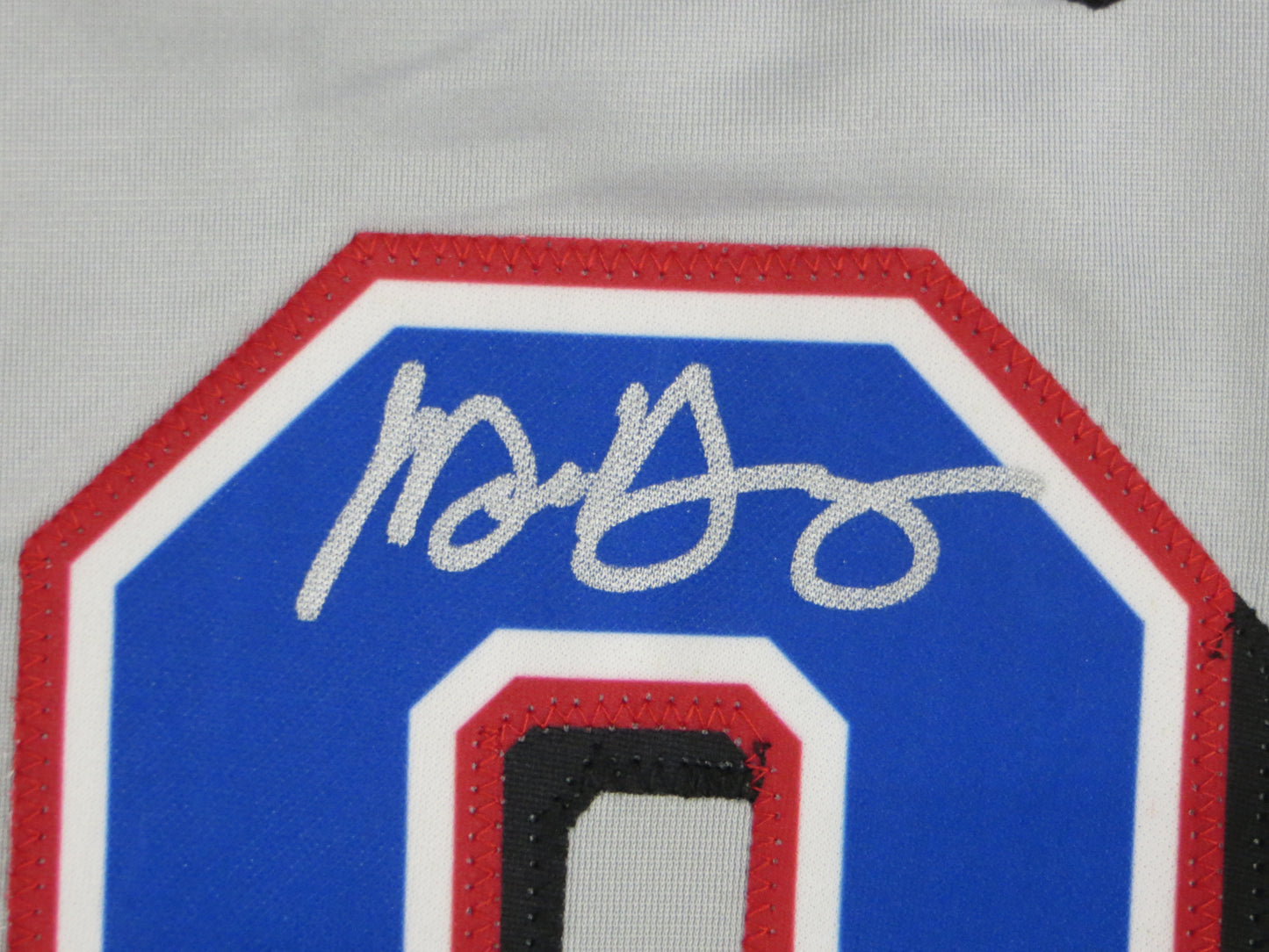 MICHAEL YOUNG TEXAS RANGERS SIGNED GRAY JERSEY size XL BAS COA
